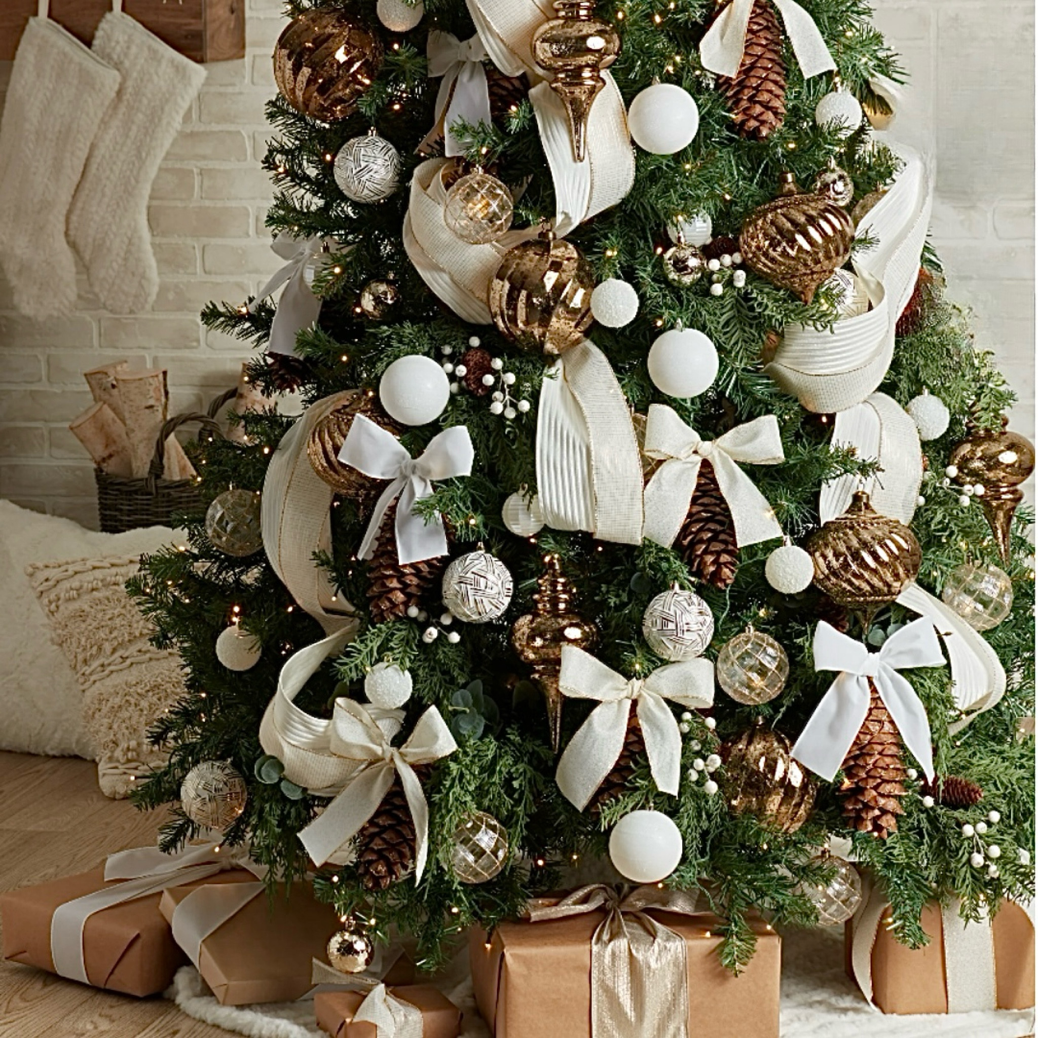 Absolutely stunning and affordable Christmas tree decor!
🤍
White ornaments, Gold ornaments, White Christmas ribbon, White stockings, My Texas House decor

#LTKHome #LTKSeasonal #LTKFamily