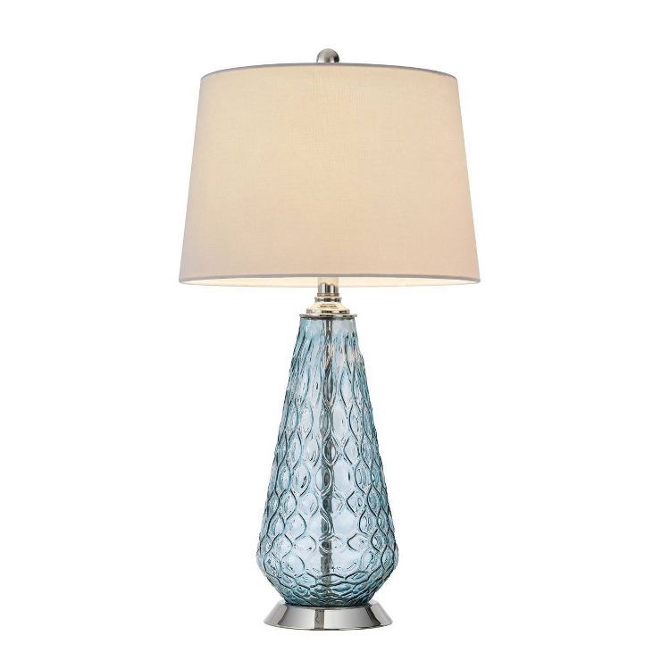 27" Glass Contemporary Table Lamp Blue - Cal Lighting | Target
