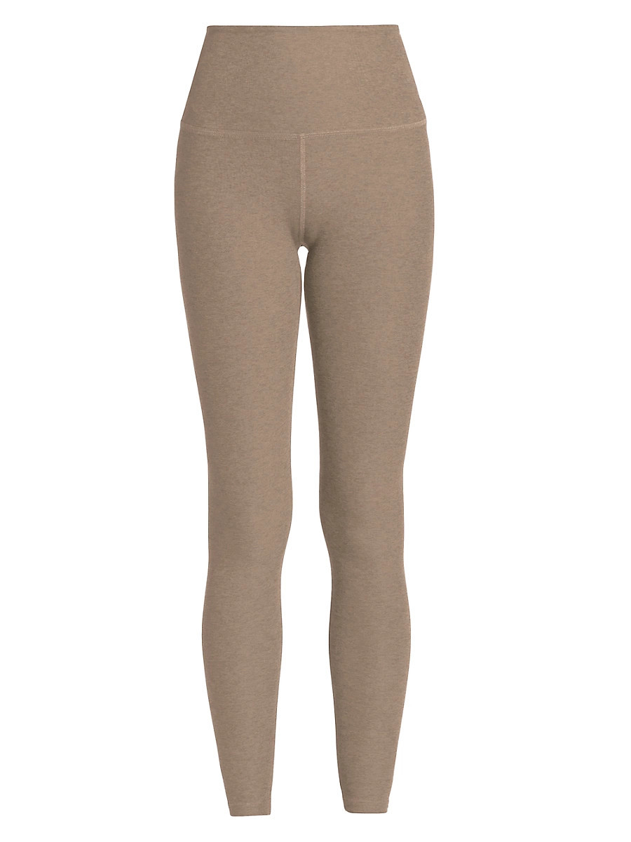 Women's Spacedye Caught In The Midi High-Waist Leggings - Birch Heather - Size Medium | Saks Fifth Avenue