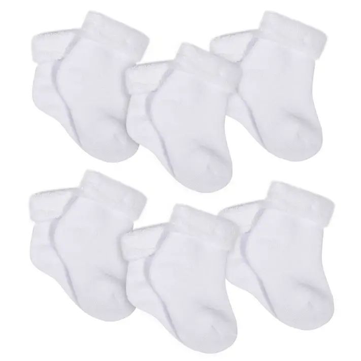 Gerber Newborn Boy or Girl Unisex Wiggle-Proof Ankle Bootie Socks, 6-pack | Walmart (US)