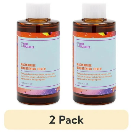 (2 pack) Good Molecules Niacinamide Brightening Face Toner - 4 fl oz | Walmart (US)