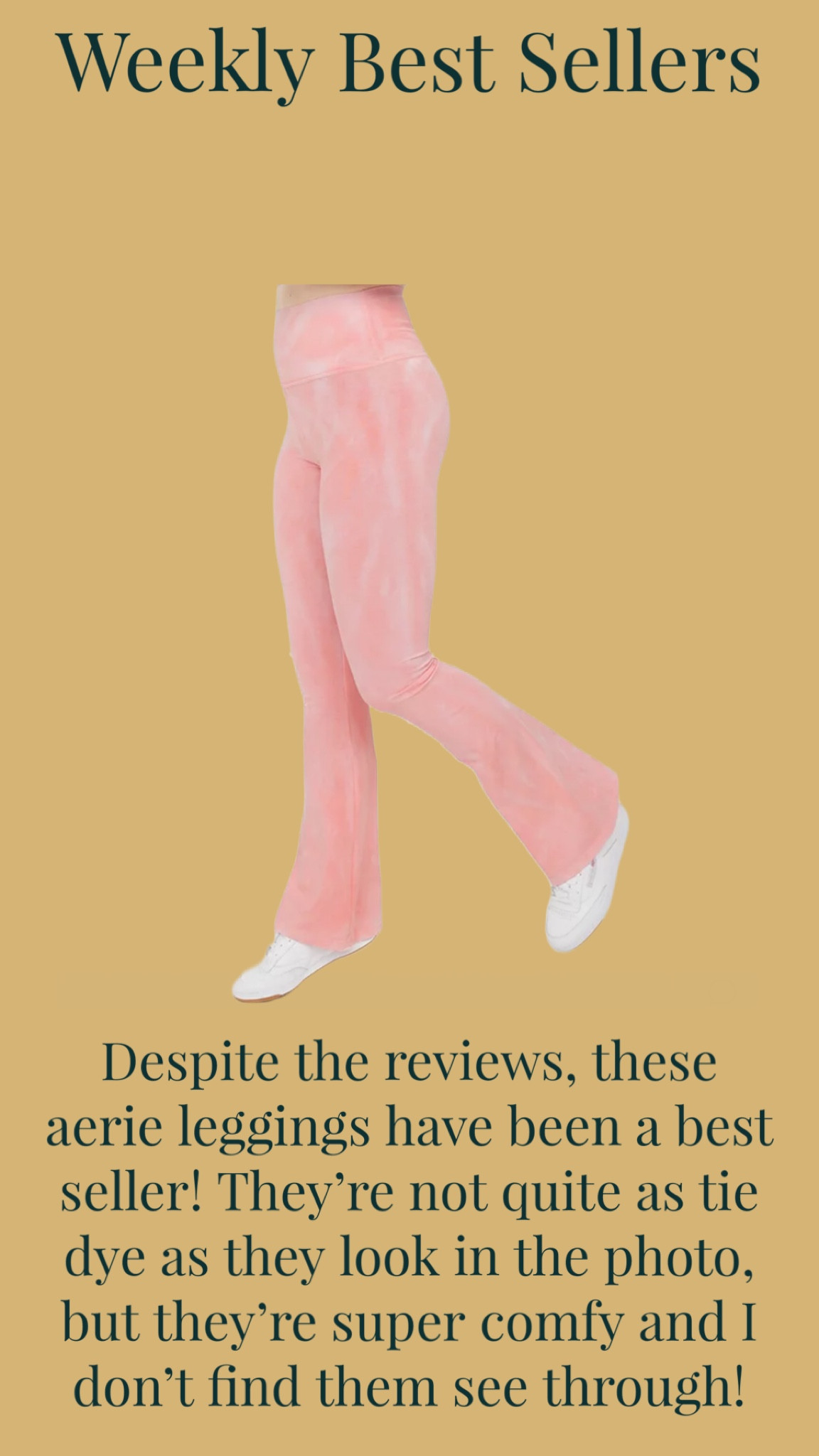 Despite the reviews, these aerie leggings have been a best seller! They’re not quite as tie dye as they look in the photo, but they’re super comfy and I don’t find them see through!

#LTKfitness #LTKplussize #LTKfindsunder50