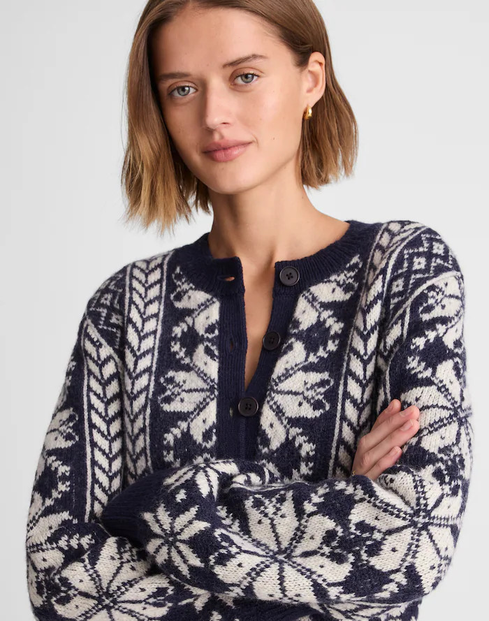 Fair Isle Cardigan Jacket in Wool | Madewell