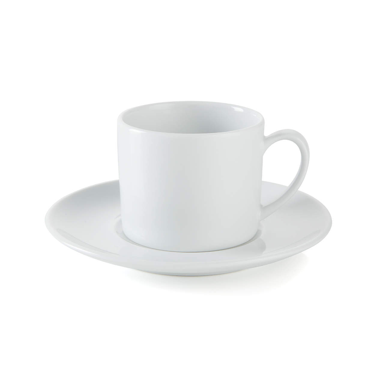 Aspen Espresso Cup with Saucer + Reviews | Crate and Barrel | Crate & Barrel