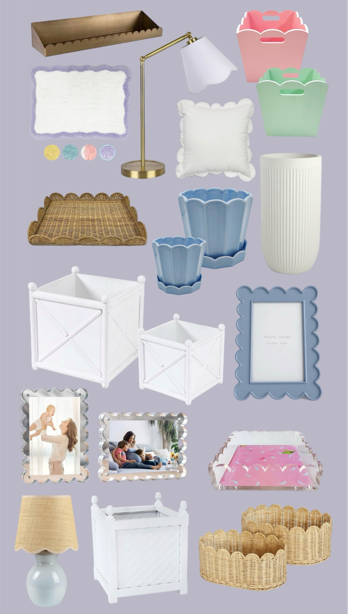 Affordable Home Finds: all things scallop! Picture frames, planters, lamps, floating shelves, bath mat, napkin holder, pillows 

#LTKFindsUnder100 #LTKFindsUnder50 #LTKHome