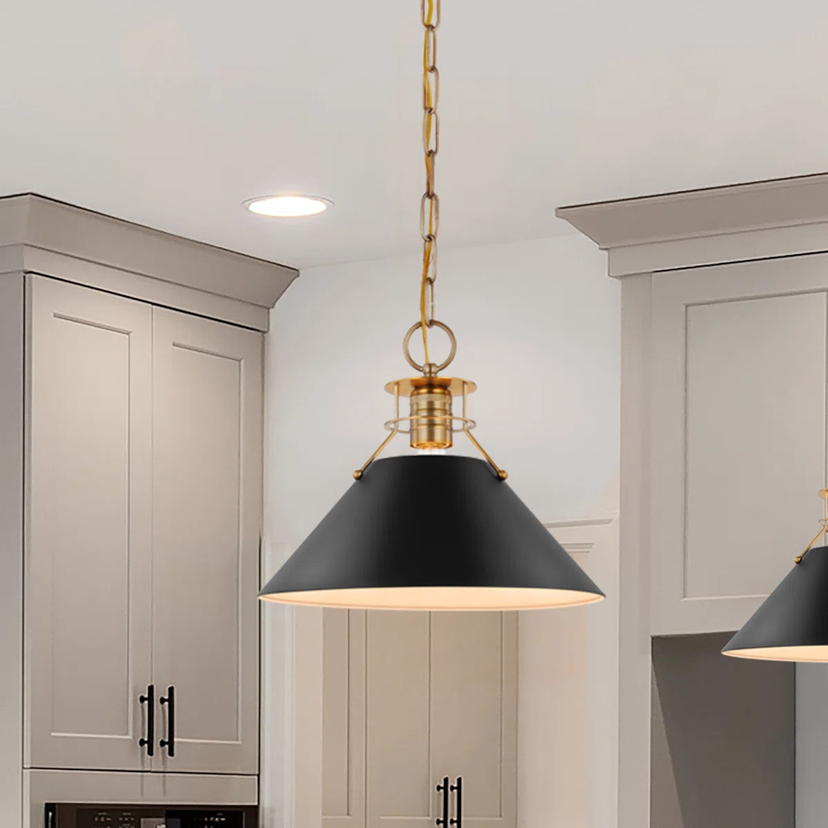 Rodarte 1-Light Dimmable Cone Pendant | Wayfair North America