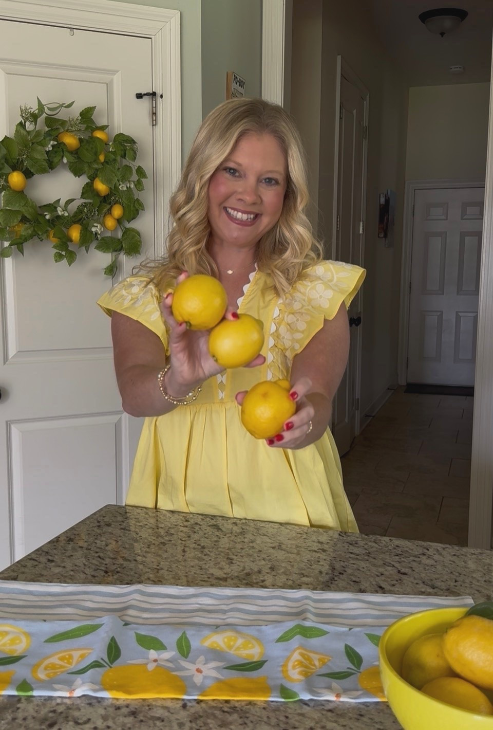 Homemade lemonade! 🍋🍋🍋 Only three ingredients! Water, sugar and lemons. In a pot pour 1 1/3 cup of white sugar into 1 cup of water and bring to a boil. Stirring until the sugar dissolves. Remove from heat and cool. Using 8 fresh lemons, juice the lemons into your pitcher. Then add 4 cups of cold water. Next add your sugar water. Last stir well. Enjoy!🍋

#LTKfoodie #LTKHome