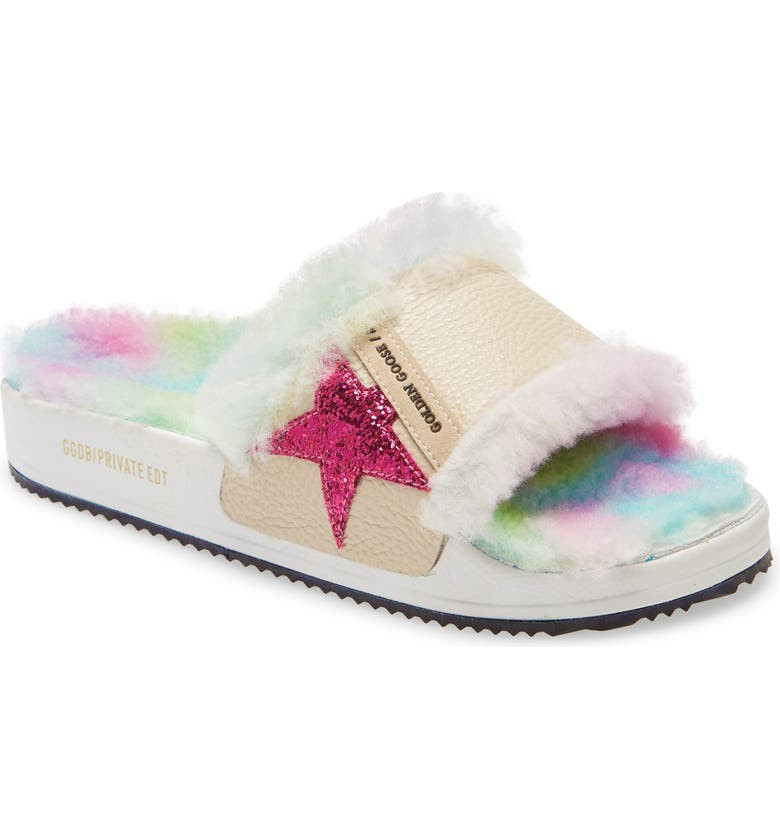 Poolstar Genuine Shearling Slide Sandal | Nordstrom