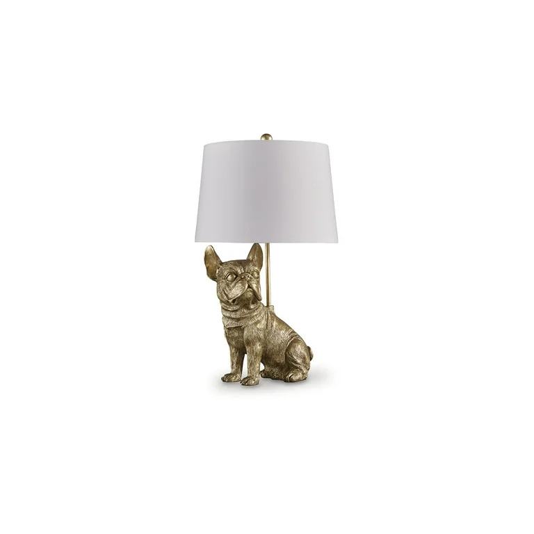 Signature Design by Ashley Wadeland Table Lamp, Gold Finish, 26" Tall, French Bulldog Base | Walmart (US)