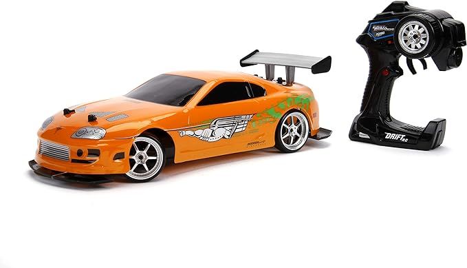 Jada Toys Fast & Furious 1:10 Toyota Supra Remote Control Car Drift Slide RC with Extra Tires 2.4... | Amazon (US)