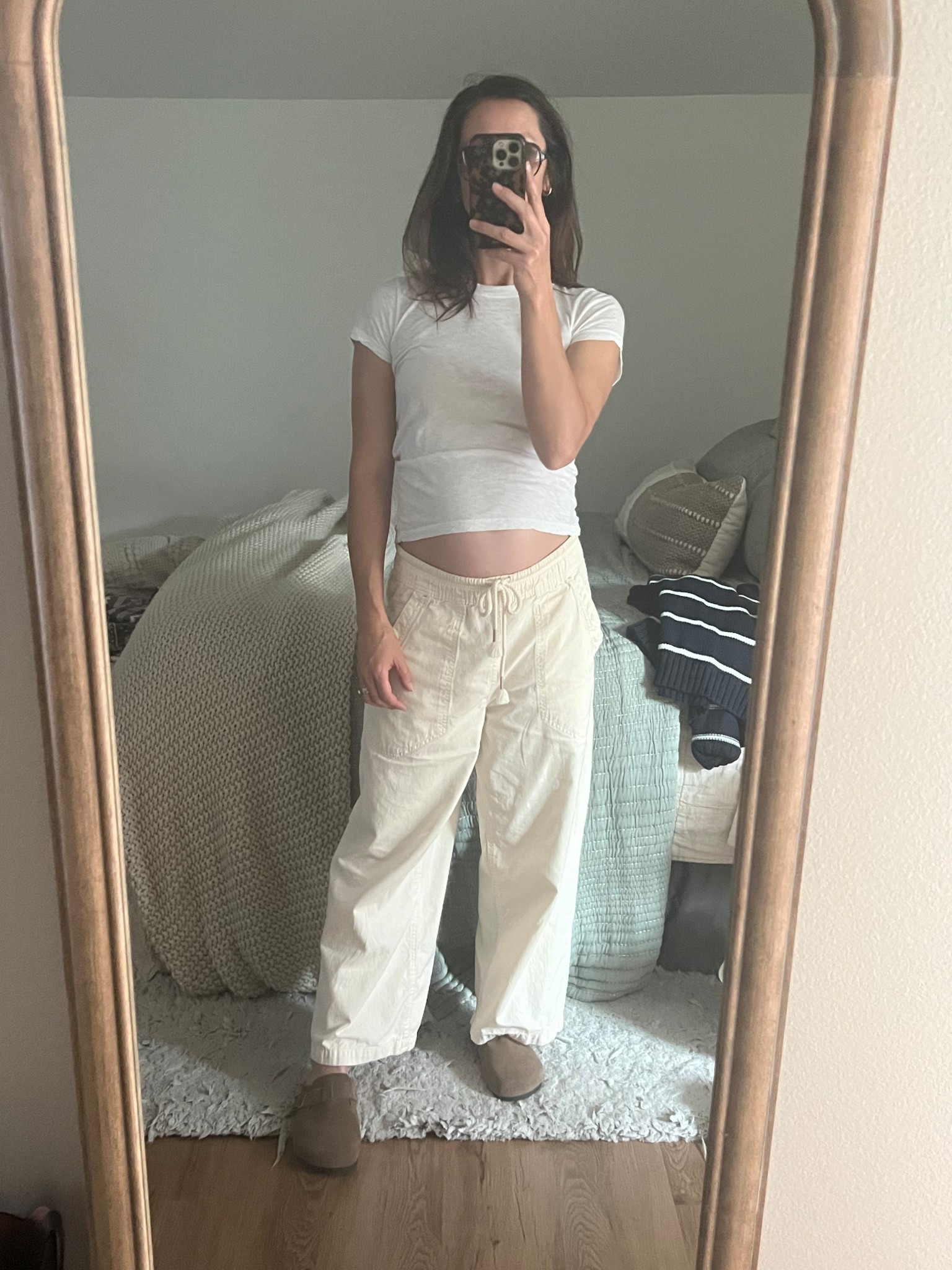 These pants are all I want to wear lately 🤍

#LTKootd #LTKmomlife #LTKBump