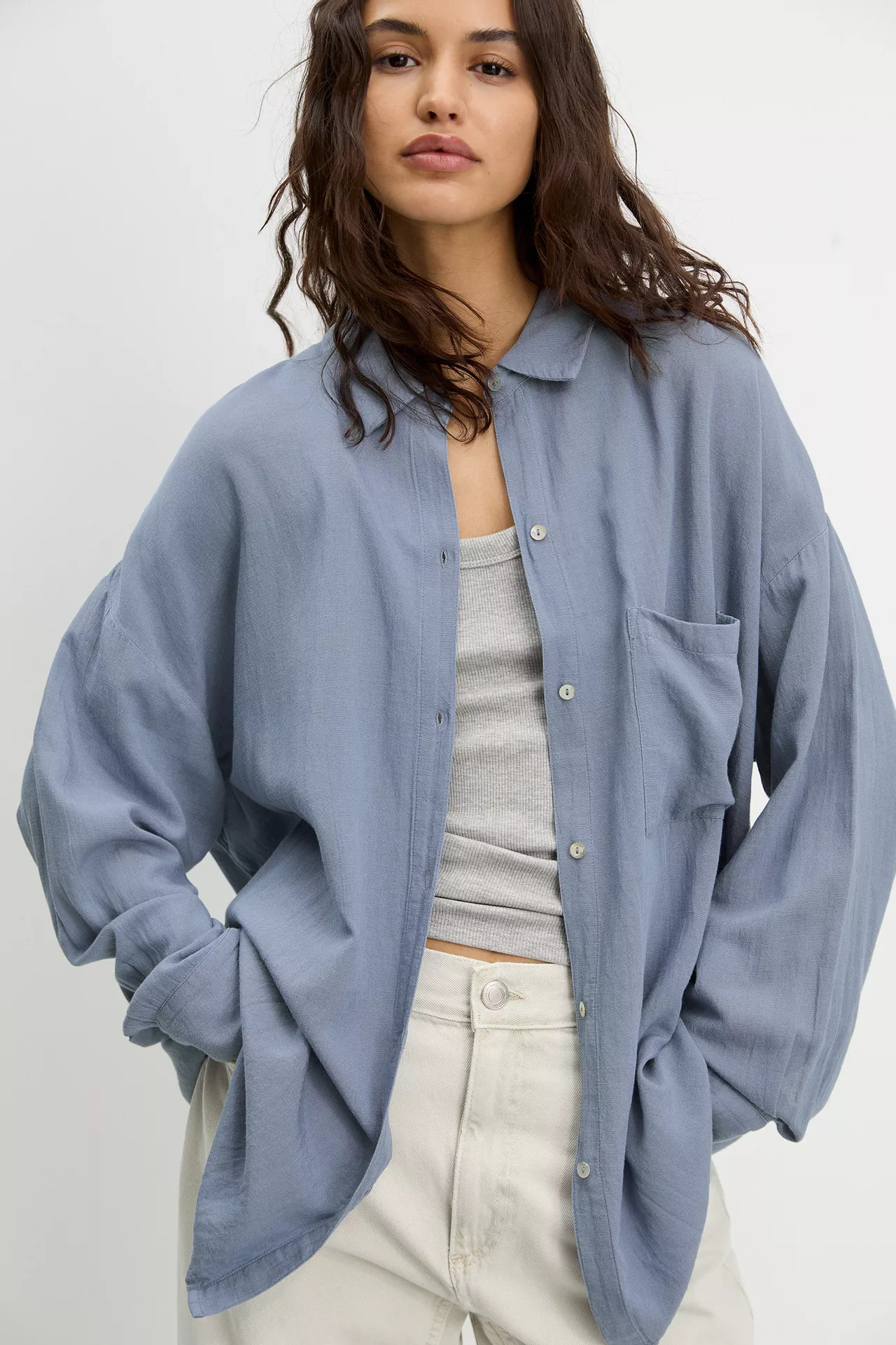 Rustikales Oversize-Hemd | PULL and BEAR DE