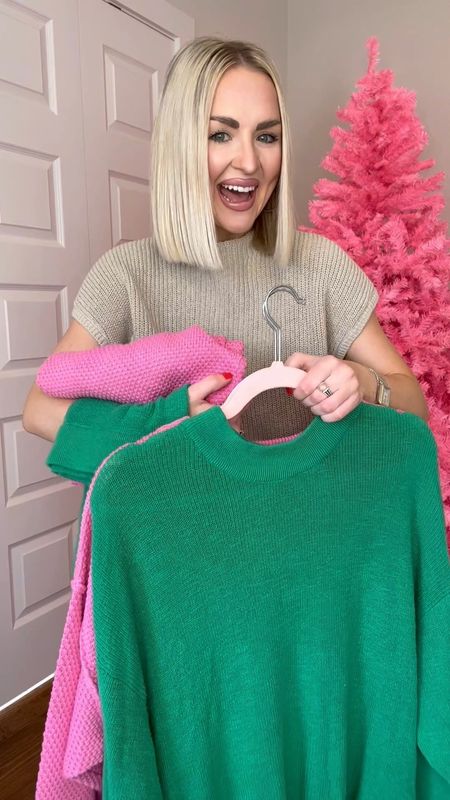 Freya sweater set (XS) / green Malibu surf sweater set (XS) / pink Hailee sweater set (XS) 

#LTKHoliday #LTKSeasonal #LTKstyletip