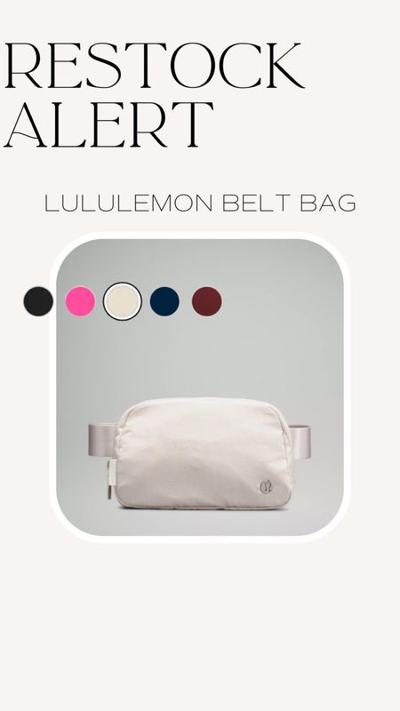 The Lululemon belt bag is restocked !! The hot pink color is SO good 

Dressupbuttercup.com 

#dressupbuttercup 

#LTKGiftGuide #LTKstyletip
