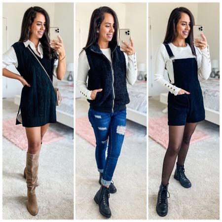 Amazon black finds 3 styles ♥️ wearing small in everything- fit tts

#falltops #fallfashion #blouses #croppedsweater #amazontop #amazonfinds #amazonfashion #founditonamazon #targetboots #kneehighboots #sweaters #amazonsweater #amazonjeans #falloutfit #overalls #sweaterdress

Amazon sweaters 
Amazon skirts
Amazon sweater set
Amazon pants
Amazon leggings 
Amazon blouse
Amazon top 
Amazon tank
Amazon must haves
Amazon work outfit
Amazon essentials 
Wardrobe essentials 
Amazon workwear
Amazon bodysuits 
Amazon sweaters 
Amazon shirt 
Amazon basics 
Work outfits
Amazon fashion 
Amazon choice
Amazon best sellers
Amazon deals
Flash deals
Amazon pants
Amazon tops
Amazon deals
Black pants
Work outfits 
new arrivals 
Stylish pants 
Fall outfit
Gift guide
 new trends 
Fall 2022
Fall trends
casual outfits 
Fall tops
Fall fashion
Fall styles
Target boots
Brown boots 
Knee high boots
Black sweaters 
Ripped jeans
Corduroy overalls 
Sherpa vest
Sweater dress
Vest dress 

#LTKstyletip #LTKSeasonal #LTKHalloween