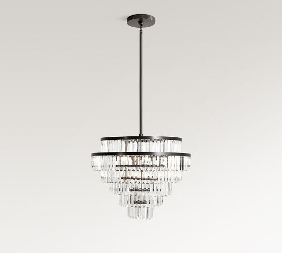 Gemma Crystal Round Chandelier (26") | Pottery Barn (US)