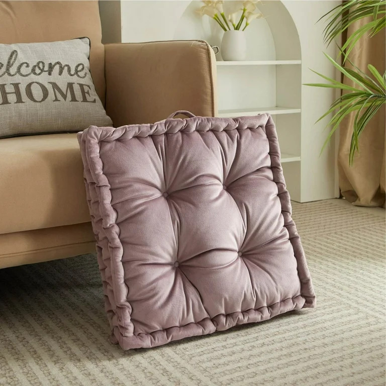 Home Decor Collection Stylehouse 20" x 20" Burnished Lilac Decorative Floor Pillow | Walmart (US)