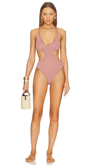 Lexi One Piece in Dusty Mauve | Revolve Clothing (Global)