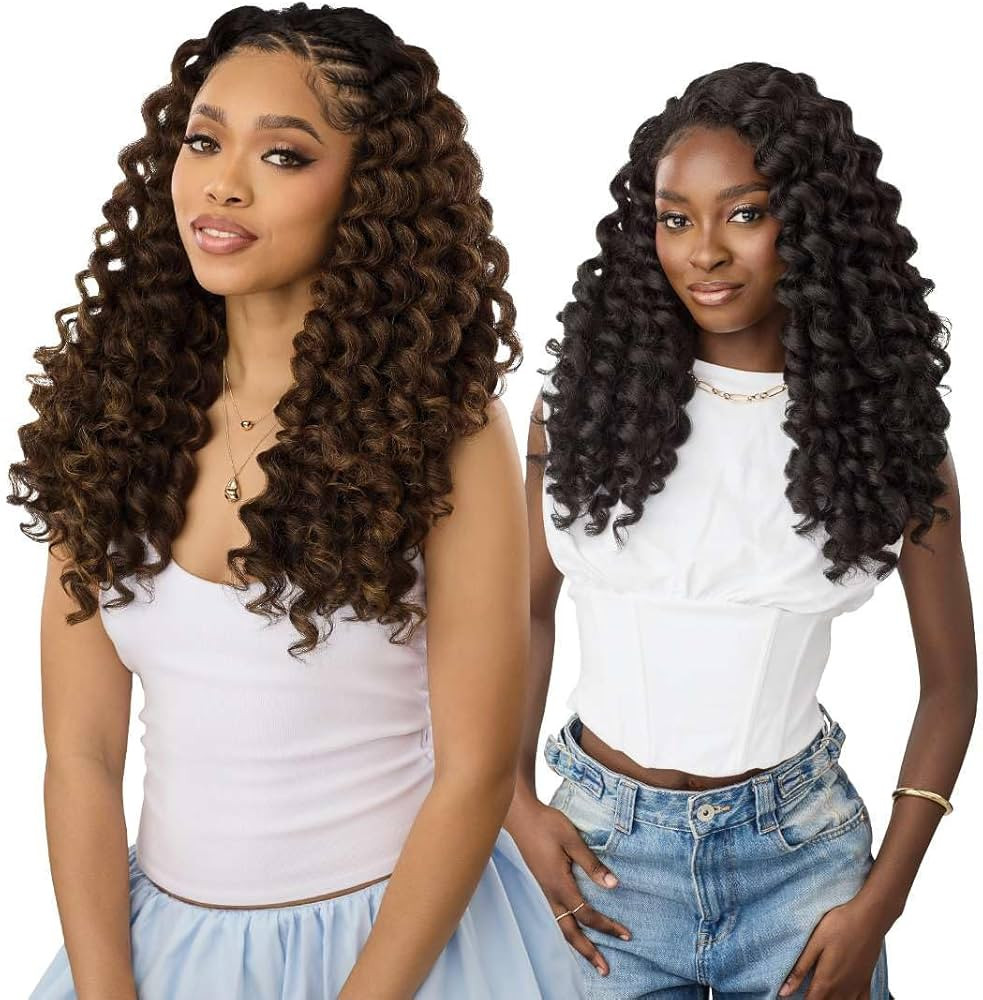 Outre Quick Weave Synthetic Half Wig - Romina (DR CARAMEL BROWN) | Amazon (US)