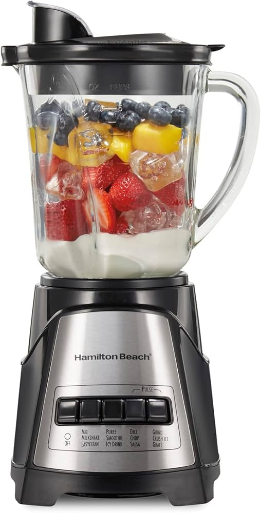 Hamilton Beach Power Elite Wave Action Blender-for Shakes and Smoothies, Puree, Crush Ice, 40 Oz ... | Amazon (US)