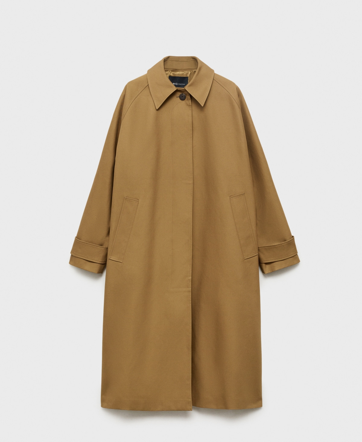 Mango Women's Cotton Long Trench Coat - Brown | Macy's