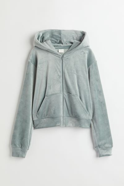 Velour Hooded Jacket | H&M (US + CA)