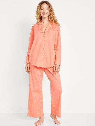Poplin Pajama Pant Set | Old Navy (US)