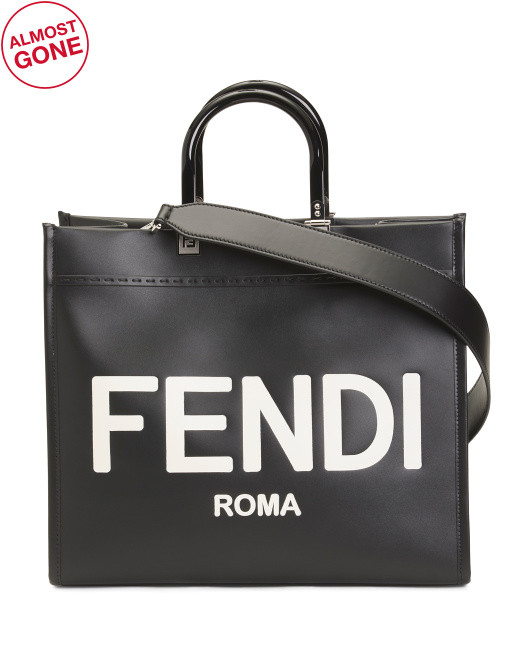 Made In Italy Leather Sunshine Medium Tote | TJ Maxx