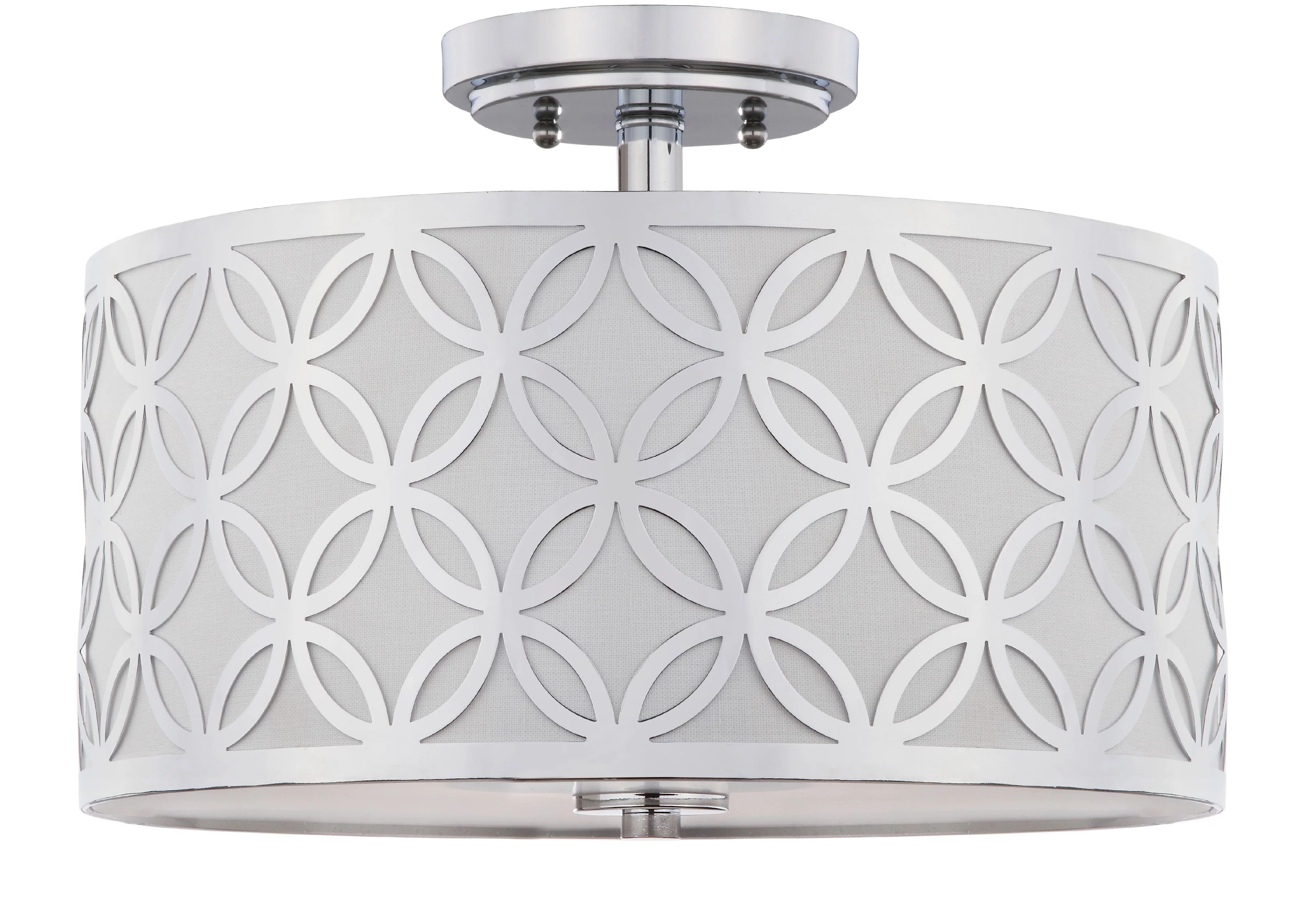 Safavieh Cecily 3-Light 16 in. Dia. Geometric Flush Mount - Walmart.com | Walmart (US)