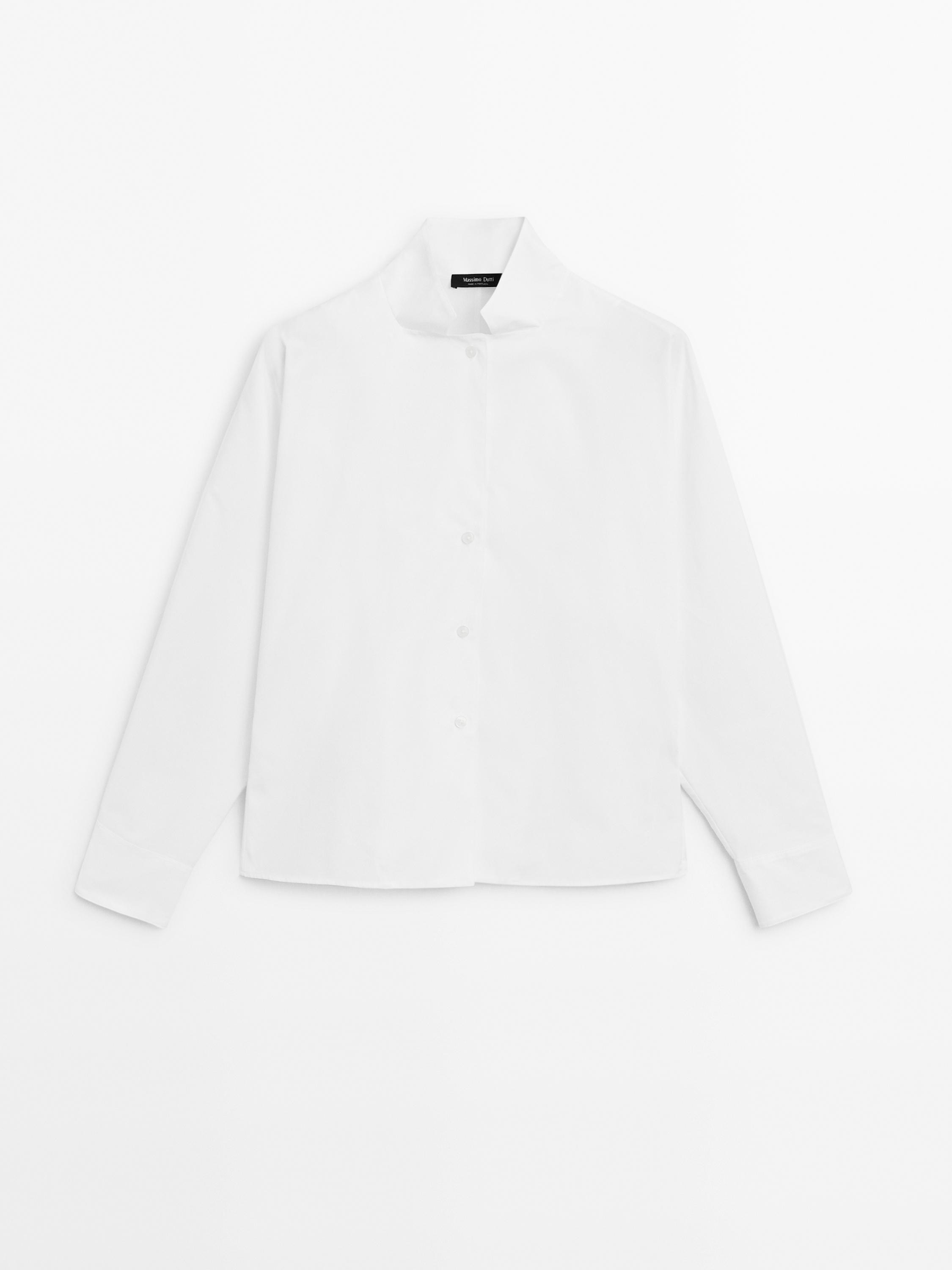 100% cotton poplin shirt | Massimo Dutti US