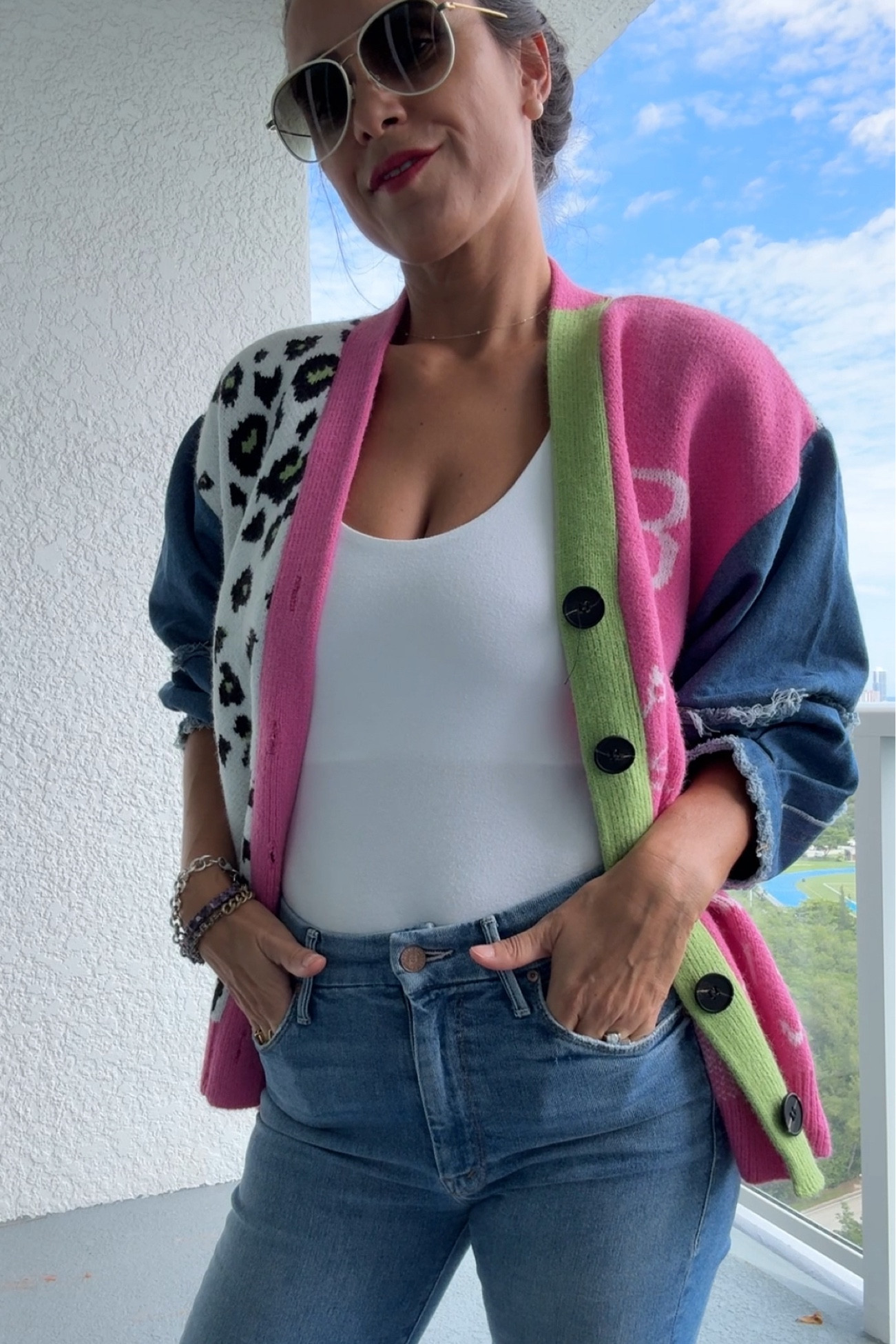 ✨ The perfect piece to wrap myself in warmth while still making a statement💫
One Size Fits Most 
Oversized with buttons 
Denim Patchwork Sleeves
•
🛒 As an Amazon Associate I earn from qualifying purchases
•
#caroline_shop_lifestyle #lovewhatyouwear #fashionjourney #sweaterweather #chunkycardigans #cozyvibes #fallfashion #softandstylish #stylesthatilove #affordablefashion

#LTKOver40 #LTKSeasonal #LTKStyleTip