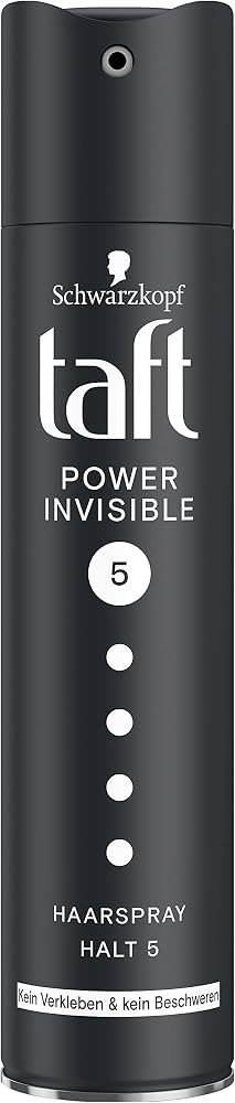 Taft Haarspray Power Invisible Haltegrad 5 (250 ml), Styling Spray ohne Verkleben und kein Beschw... | Amazon (DE)