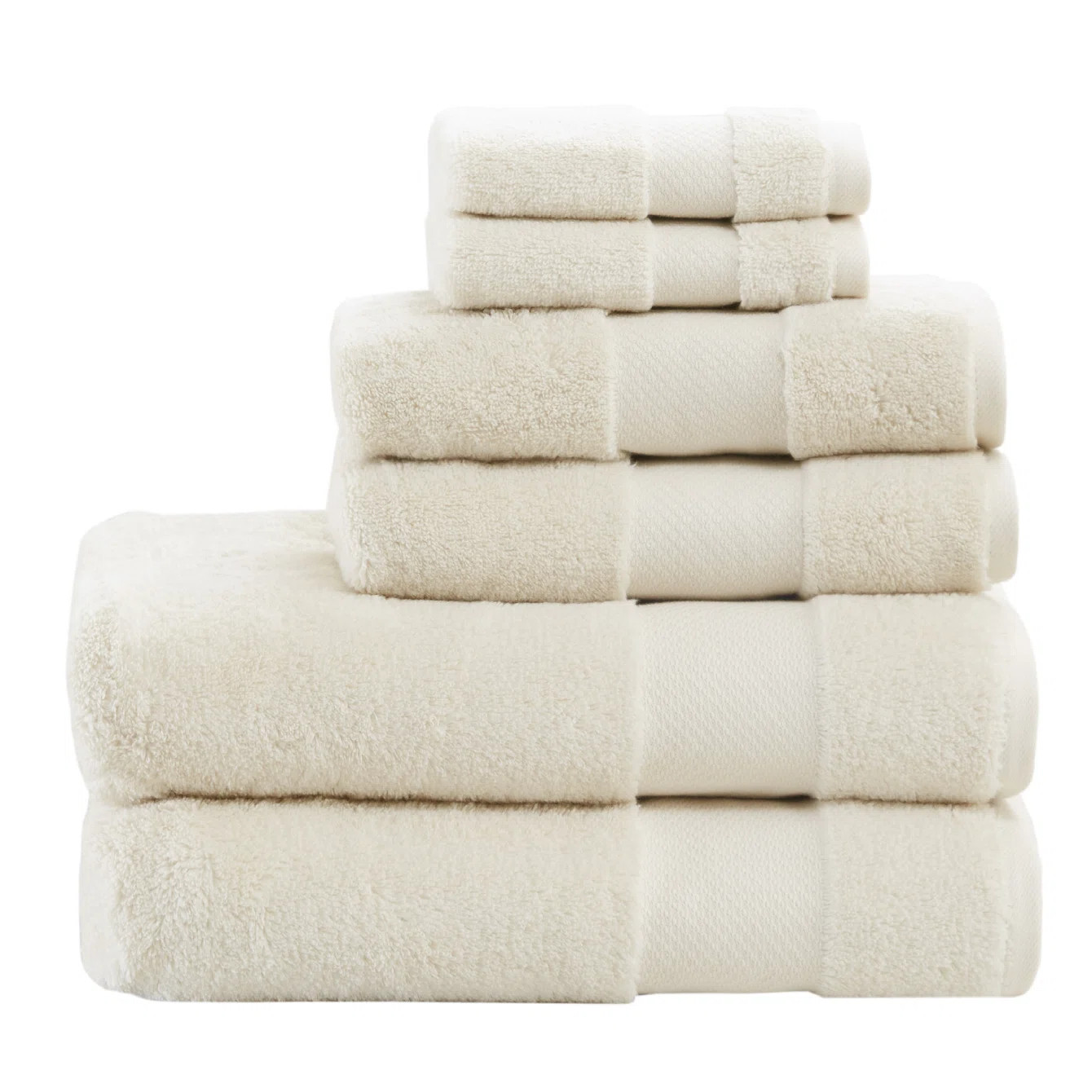 Turkish 100% Cotton Oversized Quick Dry Highly Absorbent Towel Set | Birch Lane