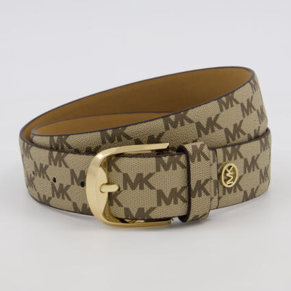Brown Monogram Logo Belt | TK Maxx