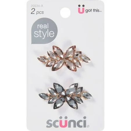 Scunci Barrettes, 20534-A, 2 count | Walmart (US)