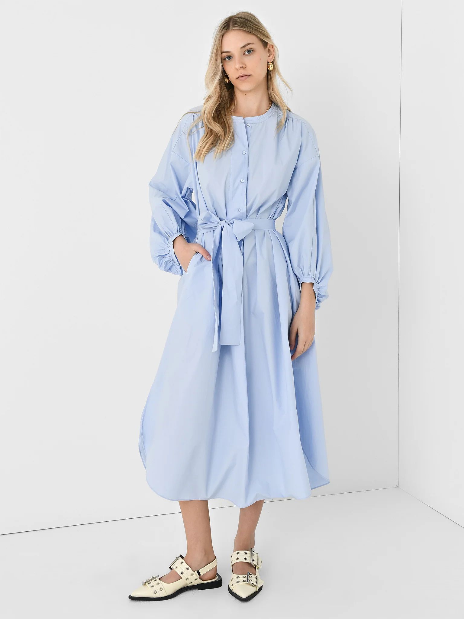 English Factory Women's Billow Sleeve Maxi Dress | Saint Bernard