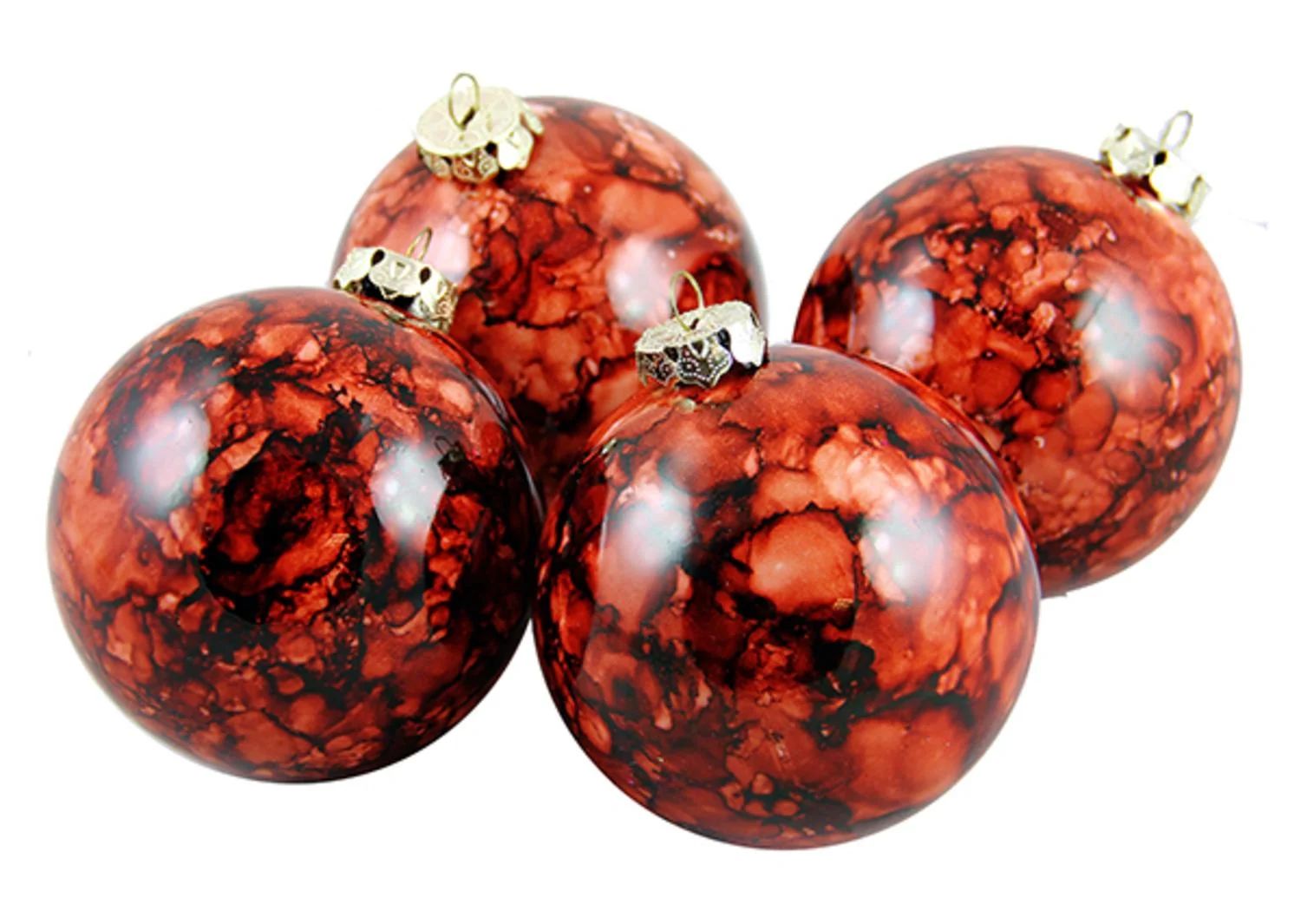 Marbled Shatterproof Christmas Ball Ornament | Wayfair North America