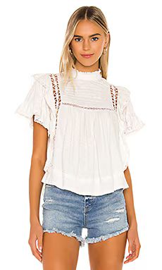 Free People Le Femme Tee in Ivory from Revolve.com | Revolve Clothing (Global)