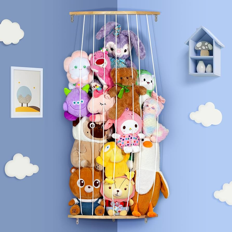 Stuffed Animal Storage 𝐓𝐨𝐲 Storage Organizer - Stuffed Animal Holder for 𝐊𝐢𝐝... | Amazon (UK)