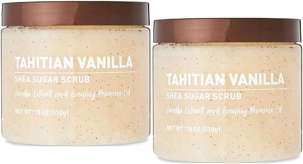 Shea Sugar Scrub, 18 oz ea. container, with, Ultra Hydrating and Exfoliating Scrub for Nourishing... | Amazon (US)