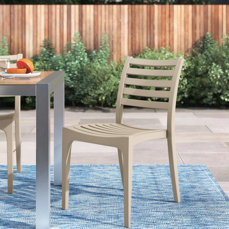 Ayvah Outdoor Stacking Dining Side Chair | Wayfair North America