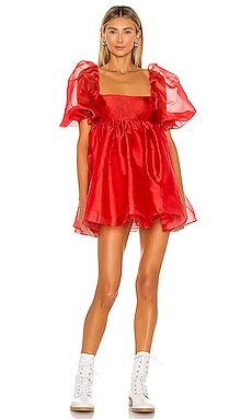 Selkie The Puff Dress in Winter Red from Revolve.com | Revolve Clothing (Global)