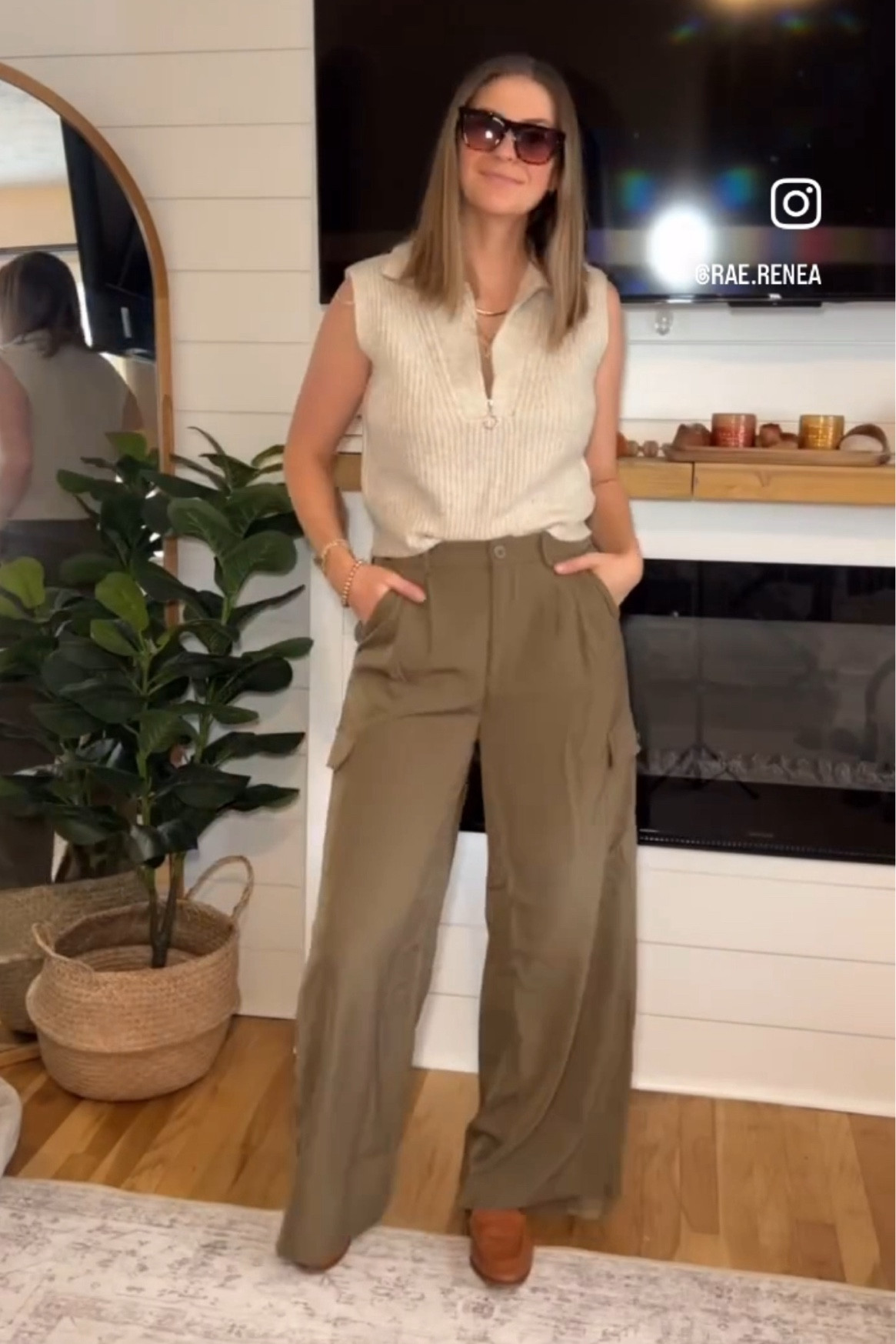 Mom Style | Casual
Wide leg cargo trouser pants
Amazon find

Wearing a 6 around 145lbs
Button front and elastic stretch in the back. 
Good length and I’m 5’8"

#LTKstyletip #LTKfindsunder50 #LTKworkwear