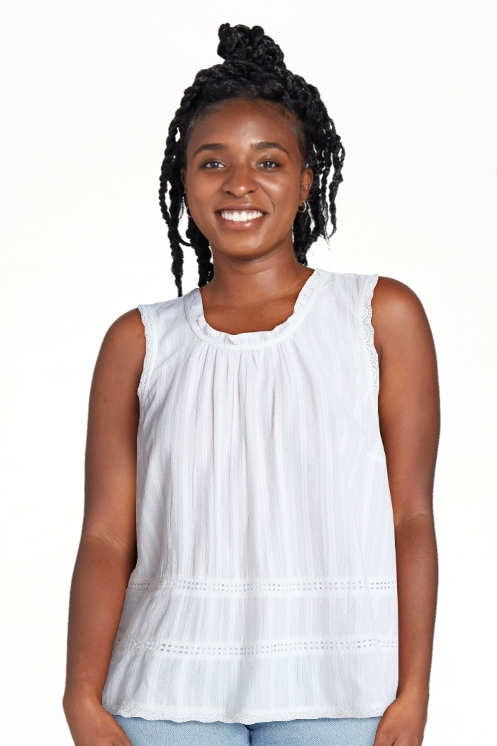 Time and Tru Women's Flowy Lace Inset Tank , Sizes XS-XXXL | Walmart (US)