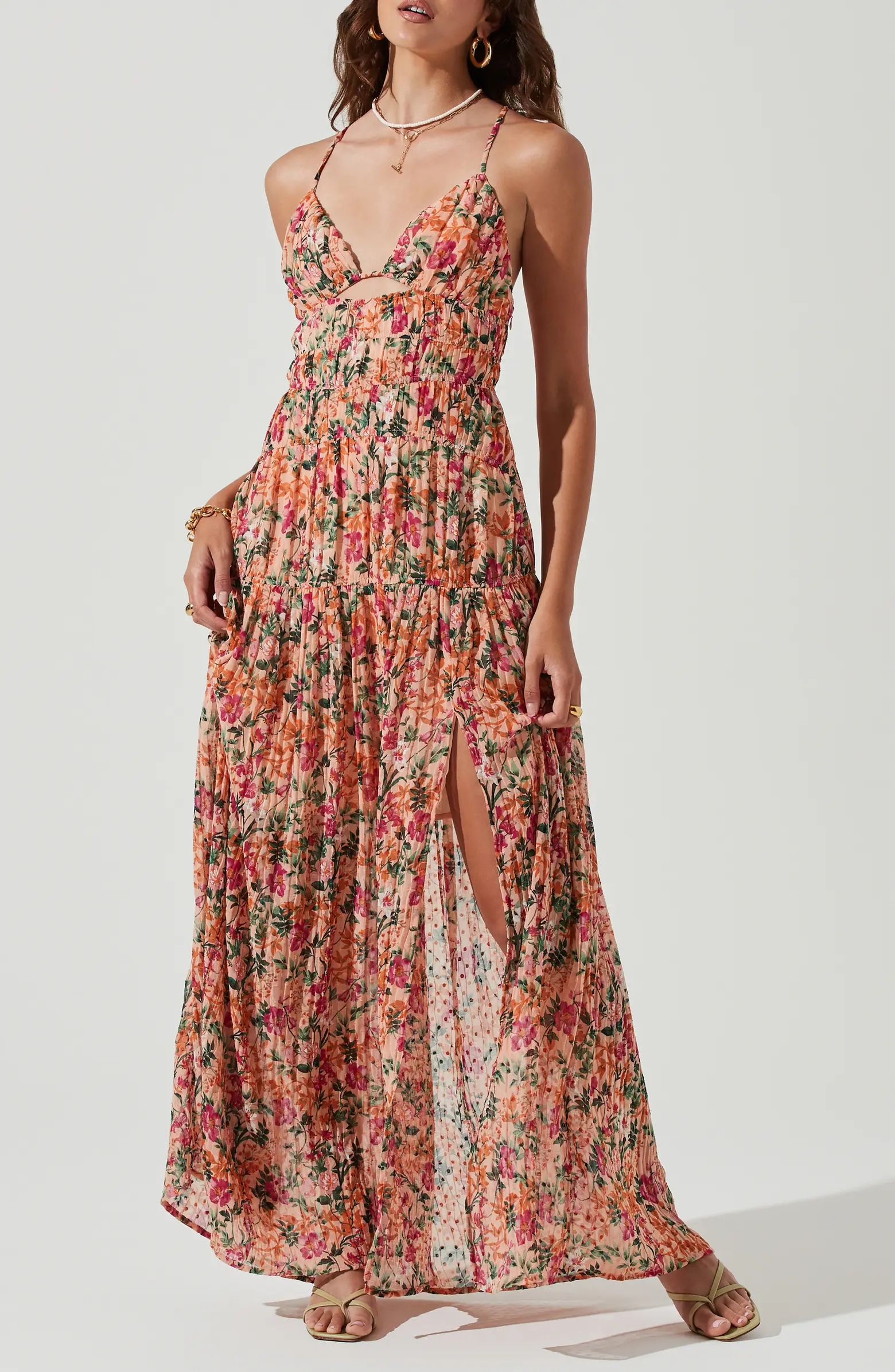 Tropics Pleated Maxi Dress | Nordstrom Rack