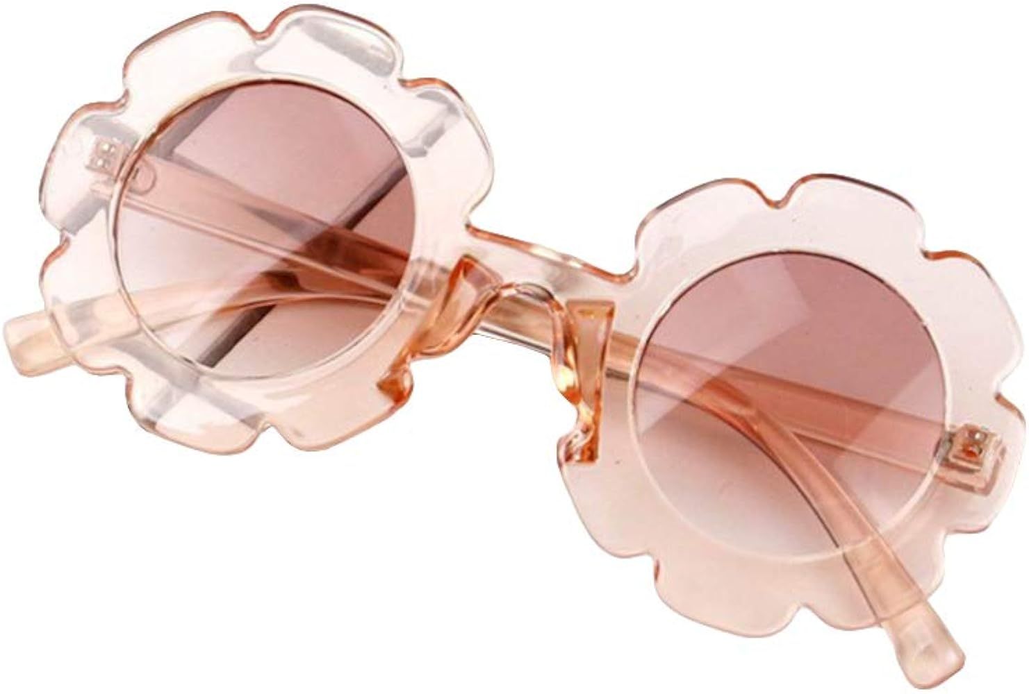 Toddler Kids Eyeglasses Baby Children Vintage Flower Round Anti-UV Sunglasses 6 Colors Plastic Fr... | Amazon (US)