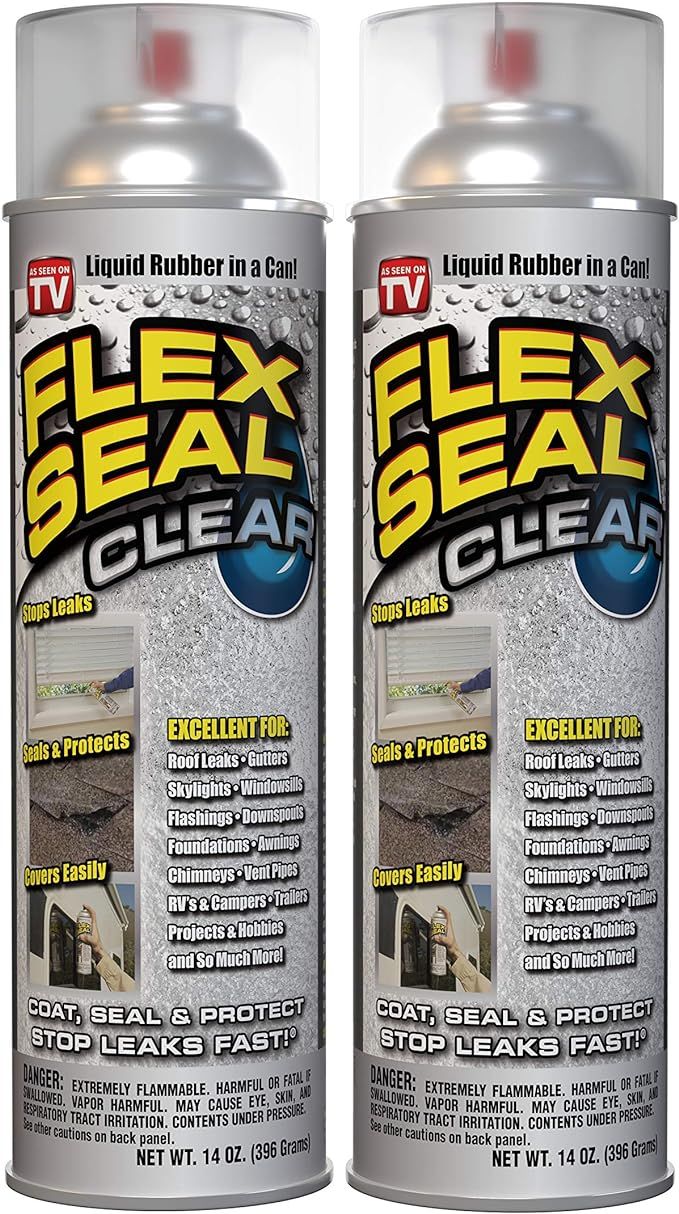 Flex Seal Spray Rubber Sealant Coating, 14-oz, Clear (2 Pack) - - Amazon.com | Amazon (US)