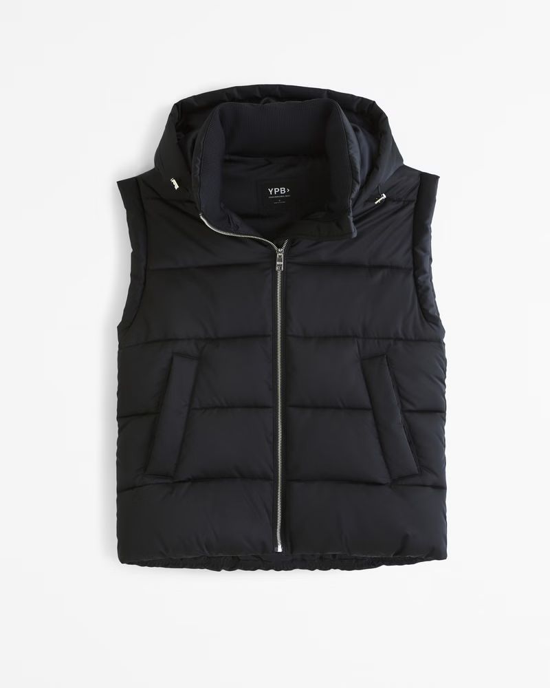 Women's YPB Satin Puffer Vest | Women's Coats & Jackets | Abercrombie.com | Abercrombie & Fitch (US)