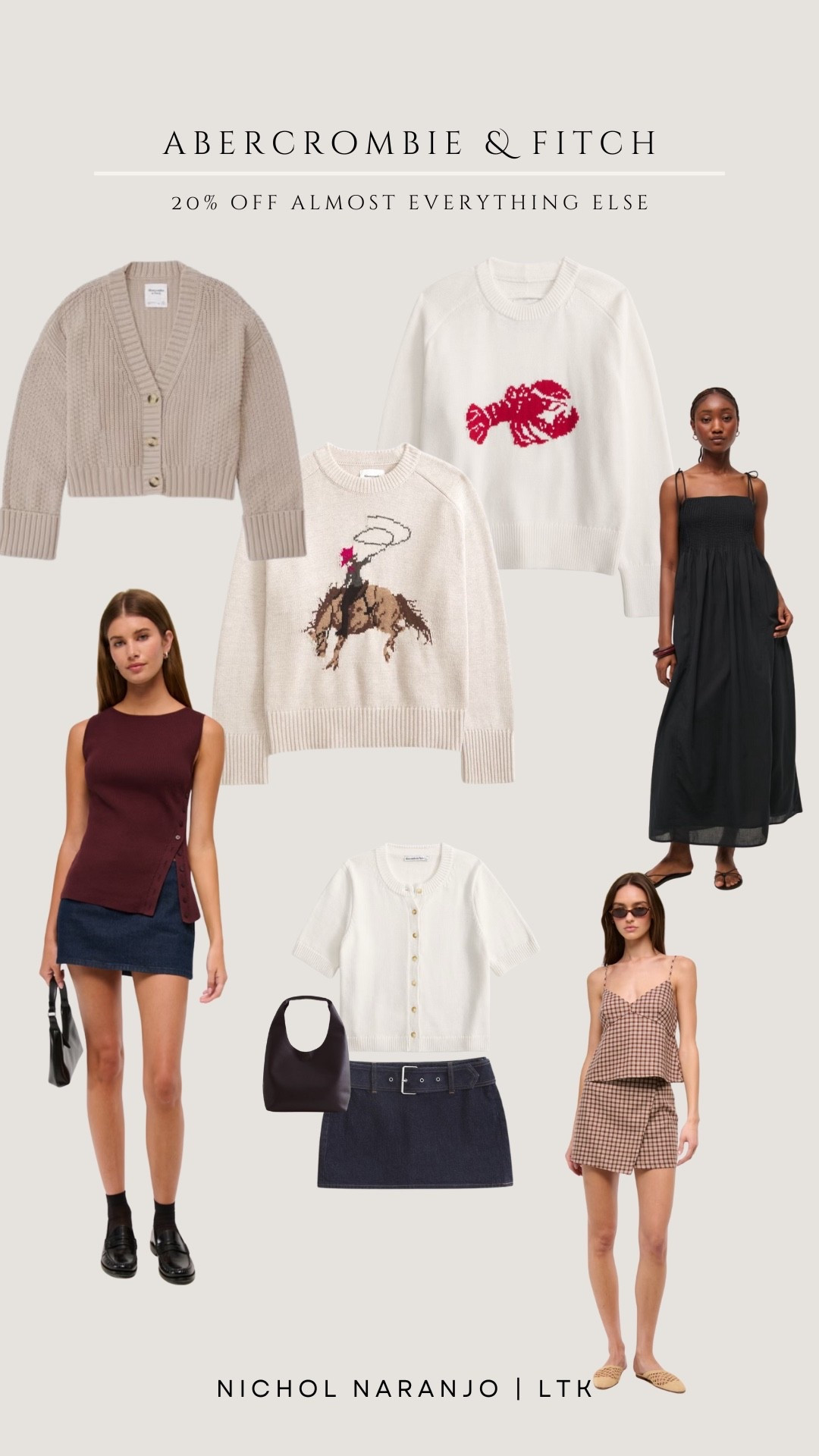 Not only are all their jeans on sale but Abercrombie is taking 20% off tons of other items, including the coolest sweaters to keep you warm this autumn. 🍂 

#LTKSaleAlert