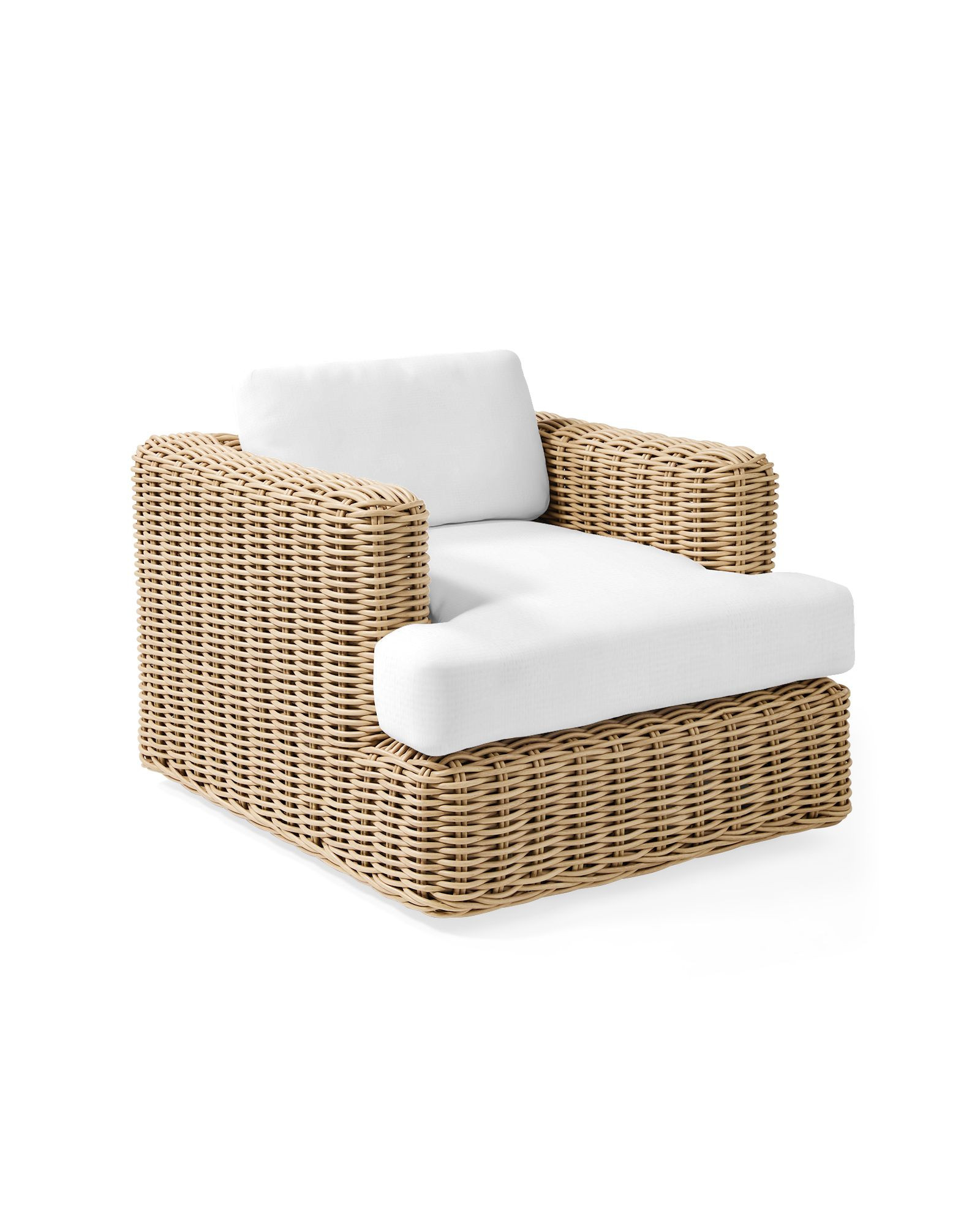 Del Mar Swivel Chair - Natural | Serena and Lily